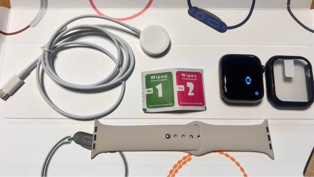 超美品　Apple Watch Series6 GPS+Cellular 44mm 黒ステンレスケース　新品バンド新品ケースオマケ