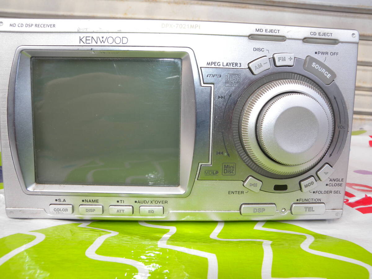kenwood Kenwood DPX-7021MPi DPX-7021 2DIN DSP spare naEQ AUX old car and so on operation verification ending used 