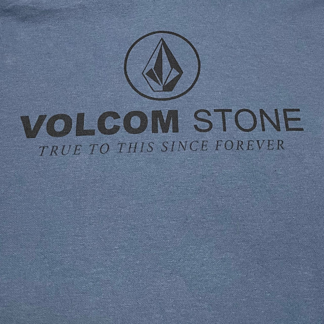 ★VOLCOM ボルコムストーン プルオーバーパーカー 藍色系 Sサイズ_画像2