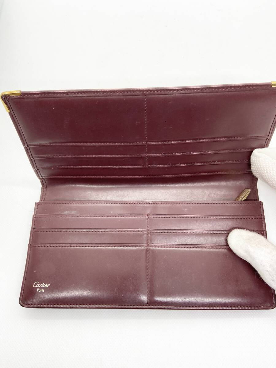  Cartier popular long wallet beautiful goods men's lady's free shipping 1 jpy from unused warehouse storage 