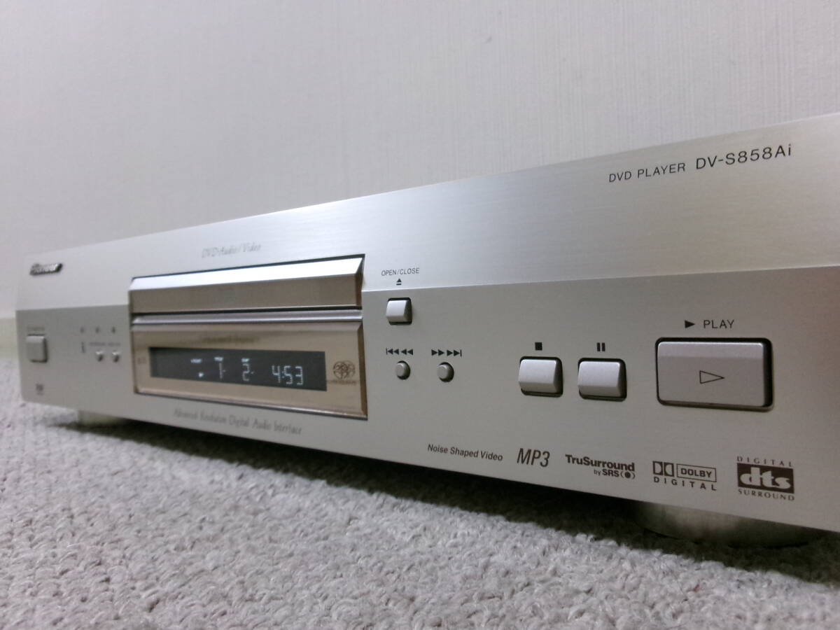 【 SACD対応/高音質でCDを】Pioneer DV-S858Ai 美品 作動良好 バーブラウンDAC「PCM1738EG」採用_画像3