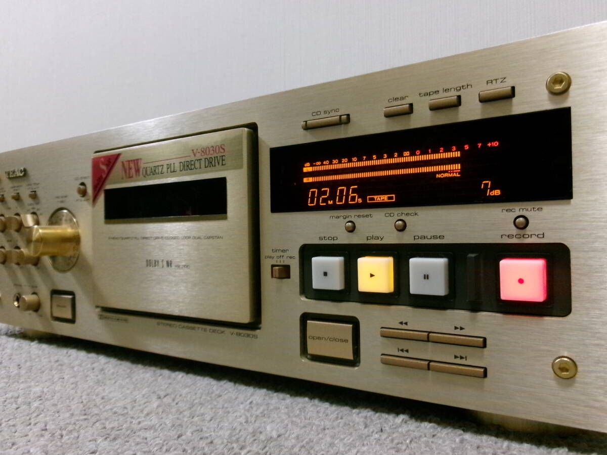 【永遠の名機/最上位モデル】TEAC V-8030S 美品良好 高音質3ヘッド DolbyS搭載人気モデルの画像2