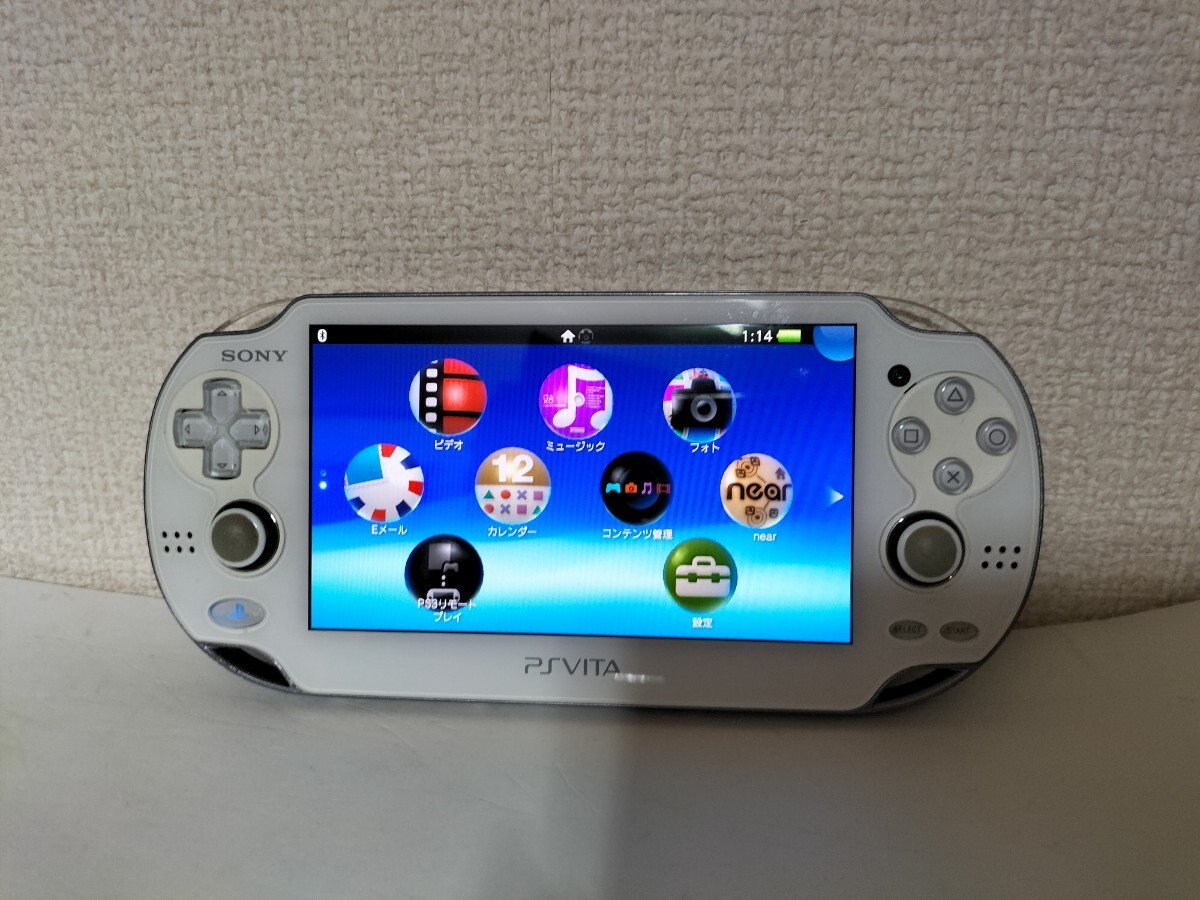 PSVita PlayStation Vita 初音ミク Limited Edition (Hatsune Miku Model) PCH-1000 本体のみ 動作確認済_画像4