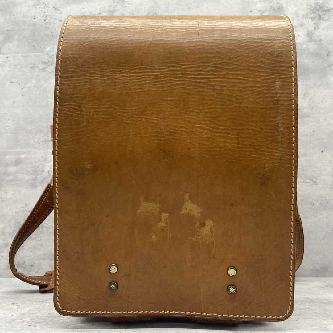 A4 storage possible / rare / multifunction * earth shop bag tsuchiya bag men's business adult knapsack rucksack leather original leather nme rucksack beige shoulder ..