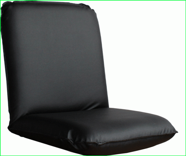 [ new goods ] made in Japan reclining compact "zaisu" seat chair leather chair chair - black M5-MGKWG6561BK