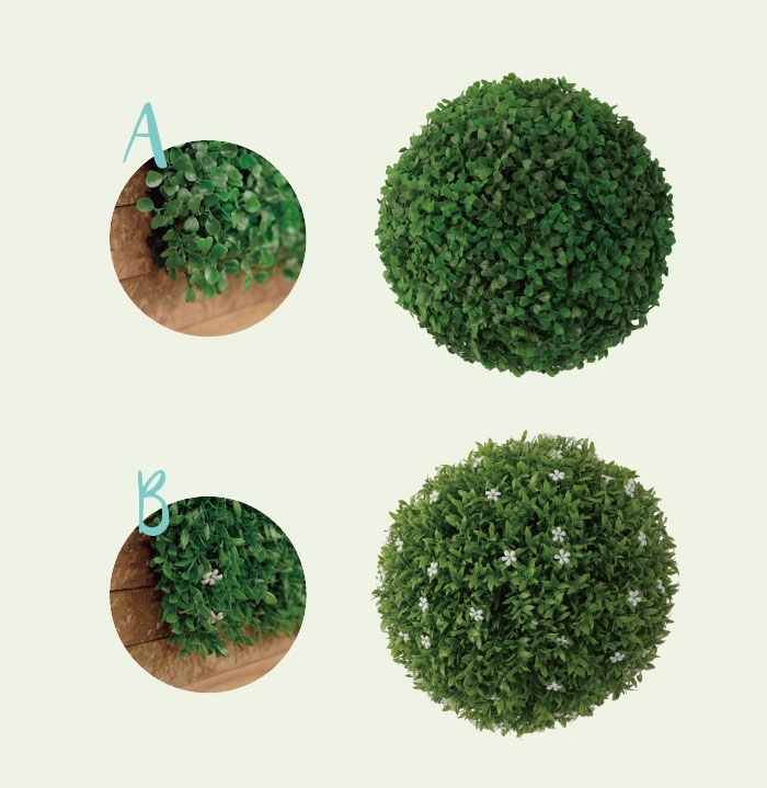 【値下げ】 ボールフェイクグリーン L 直径 28cm 造花 人工観葉植物 ガーデン ガーデン用品 Bタイプ M5-MGKAM00587B_画像4