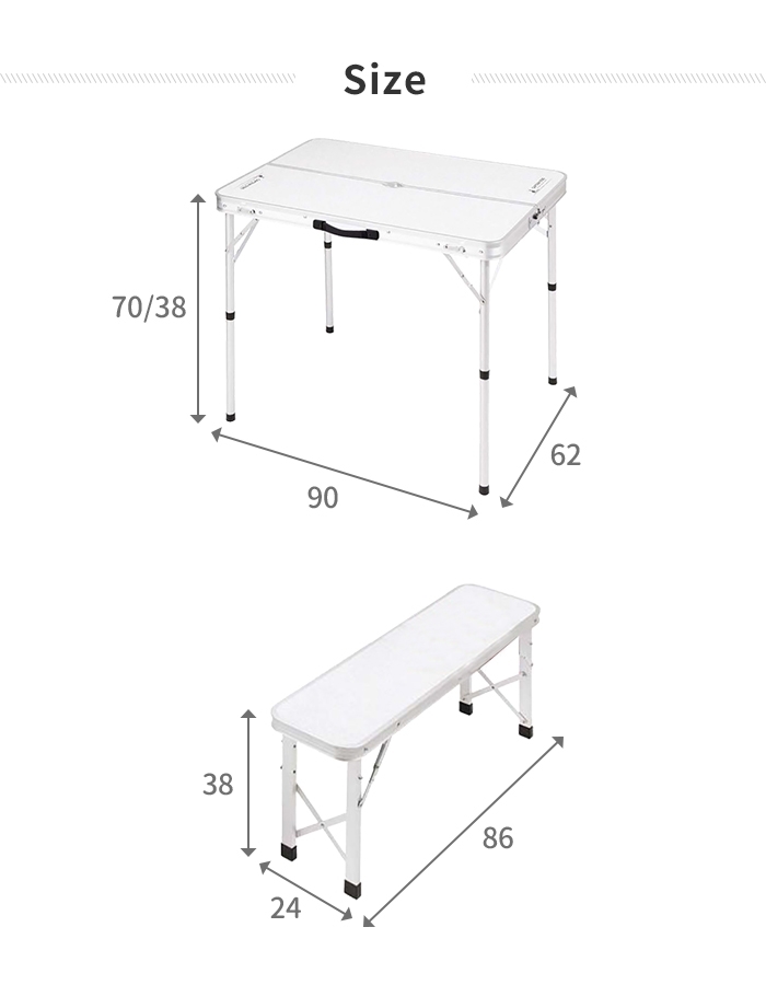  folding table bench 2 legs set 4 person for all-in-one storage table width 90 depth 62 height 70-38 chair desk compact BBQ M5-MGKPJ00337