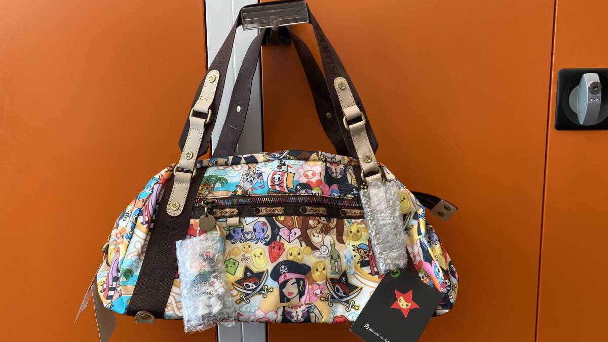 未使用 tokidoki for LESPORTSAC トキドキフォーレスポートサック ボストンバッグ_画像2