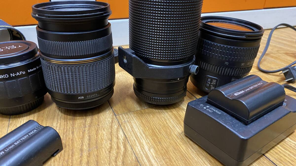 ニコンD70 レンズ まとめ バッテリー２個 充電器 NIKON デジタル 一眼カメラの画像9