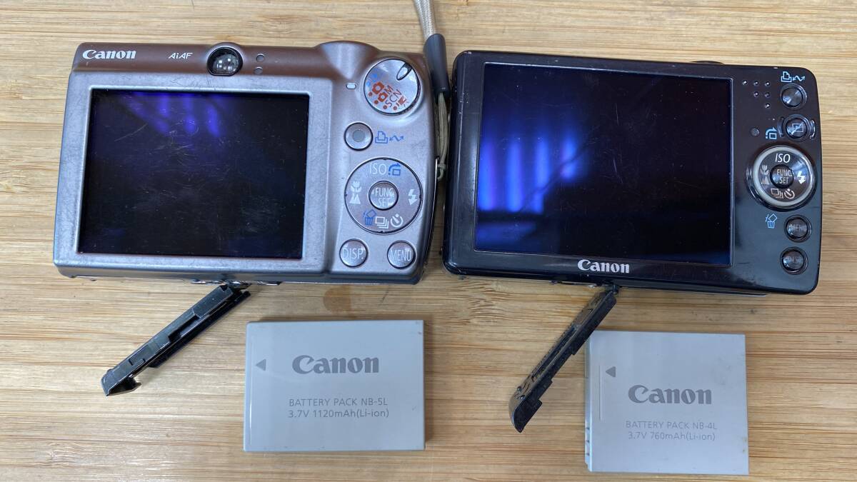 【ジャンク品】CANON IXY DIGITAL 900IS PC1209 キャノン 90 PC1227 コンデジ 通電 動作 未確認 カメラ デジタルカメラ 2点セットの画像8