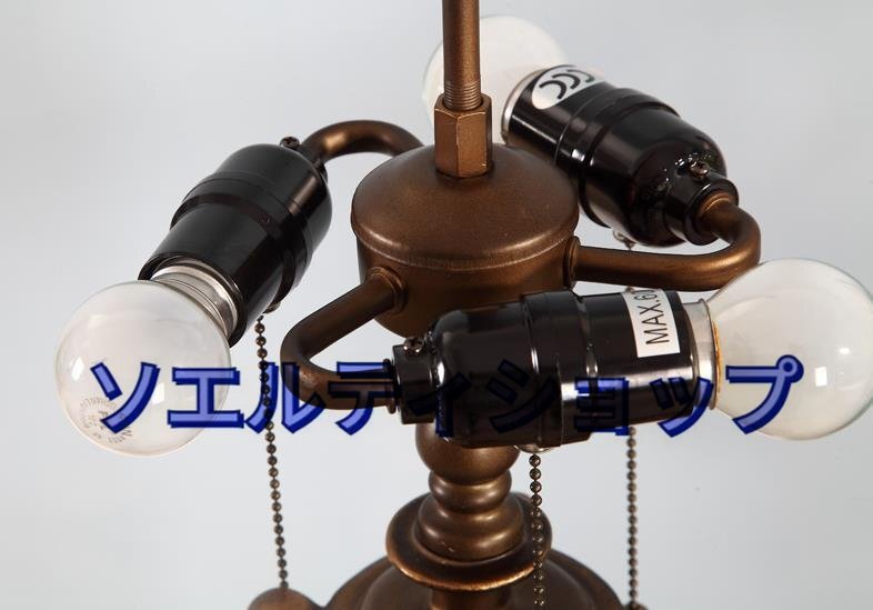 極美品☆【ステンドランプ ステンドグラス アンティーク 蜻蛉柄 極美品☆【ステンドランプ ステンドグラス アンティーク 蜻蛉柄