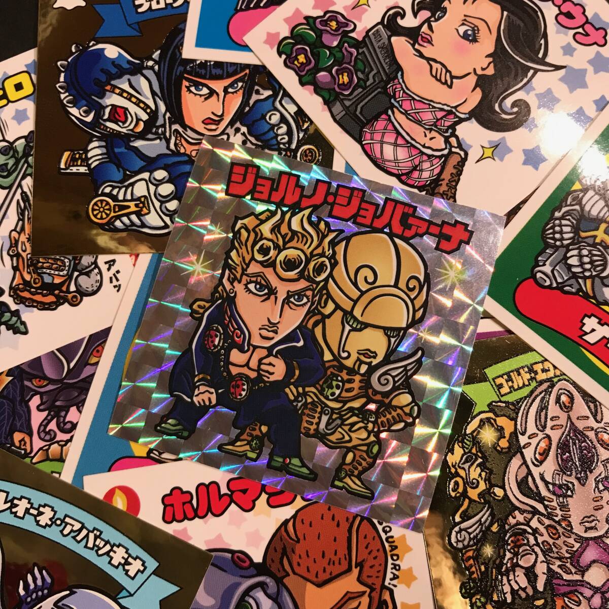 ５部 ３６枚！ 自作シール ジョジョ ビックリマン 同人 JOJO パチ 偽物 ジョジョランズ The JOJOLands 5部シール完成キャンペーン中の画像3