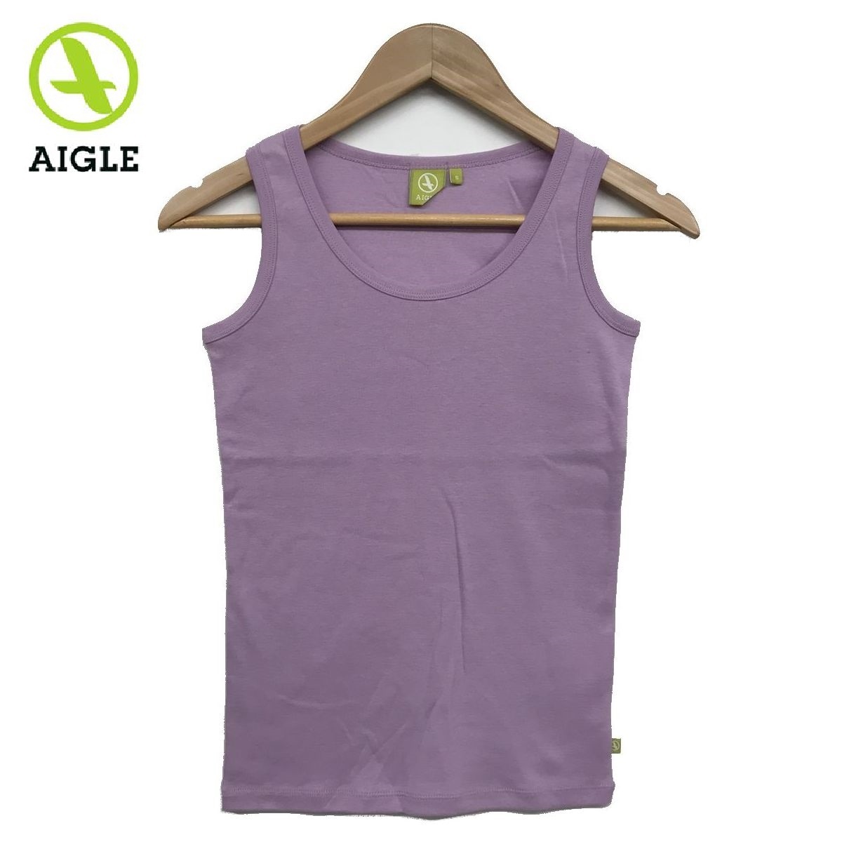  unused goods AIGLE Aigle plain no sleeve cut and sewn tanker tank top innerwear outdoor lady's purple purple S