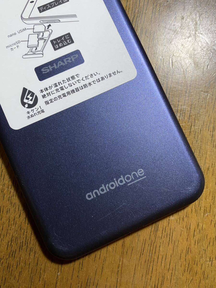 送料無料 SoftBank Android One S5 S5-SH ダークブルー 中古 本体 白ロム の画像4