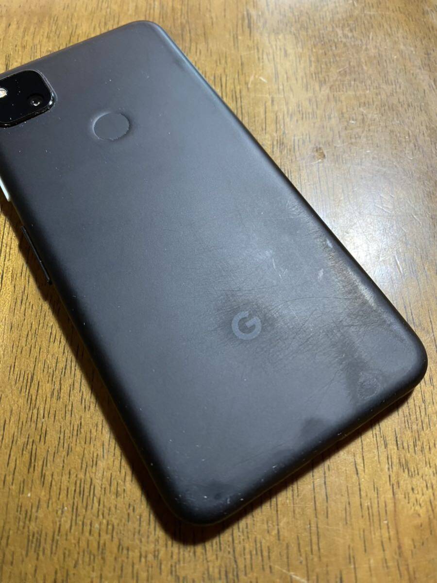 送料無料 softbank Google Pixel 4a ブラック 中古 本体 白ロム の画像4