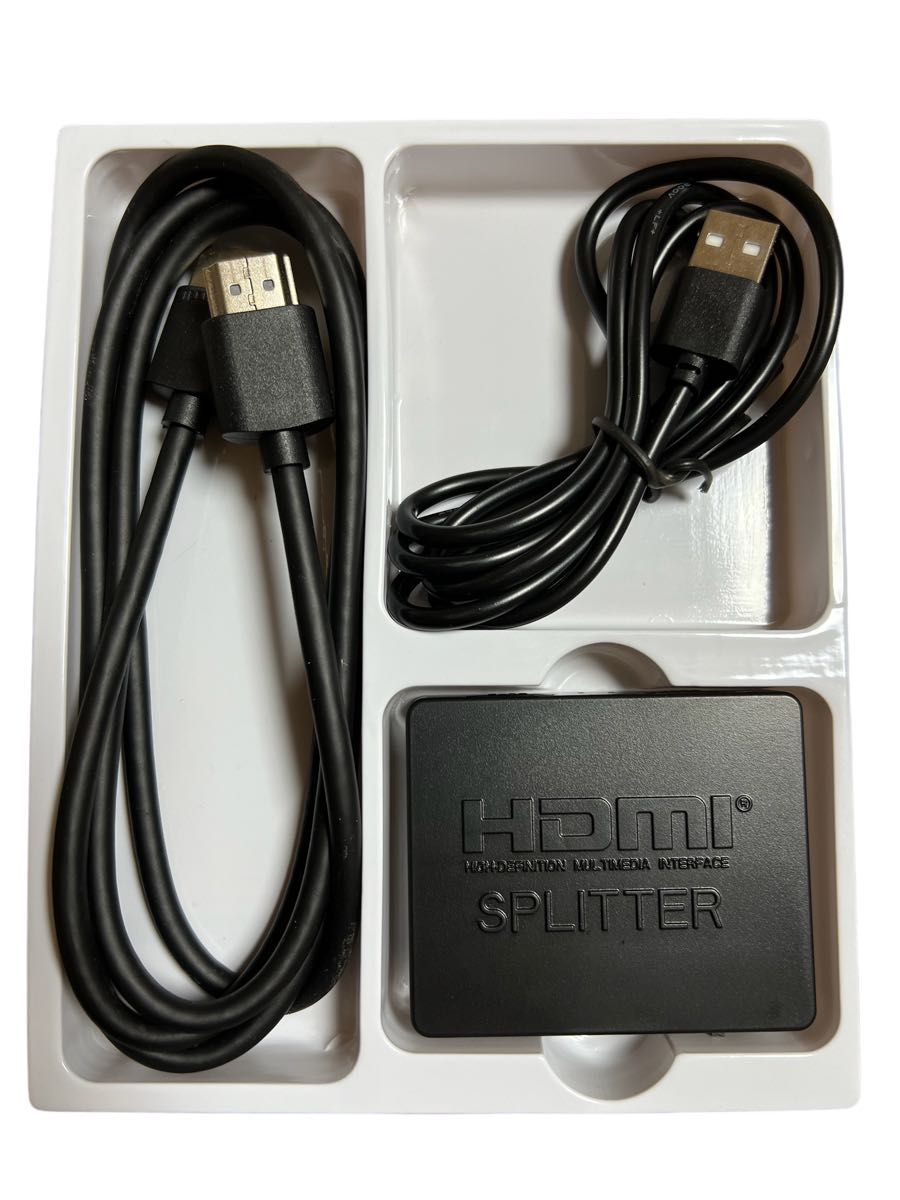 HDMI スプリッター 1入力 2出力 4K HD