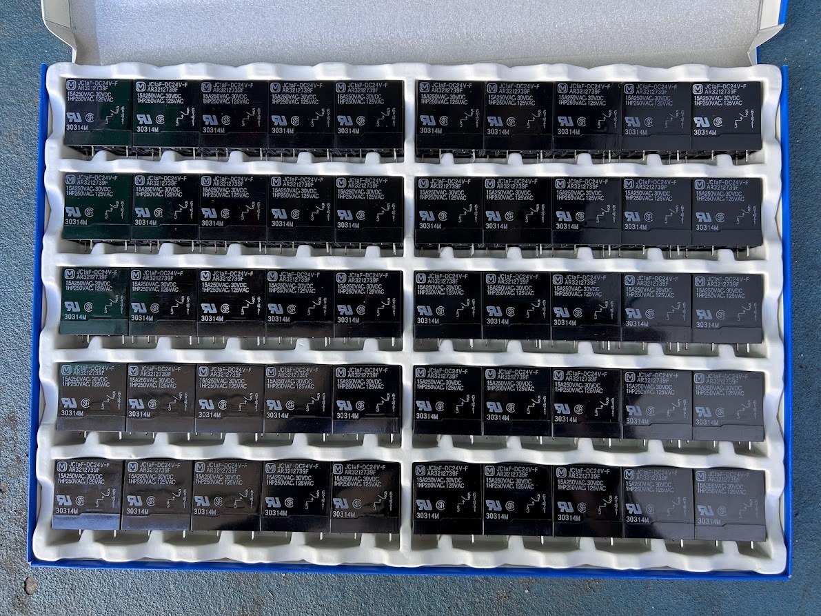 Panasonic Panasonic JC relay JC1aF-DC24V-F AR3212739F print board terminal control equipment 50 piece (1028YO-4)