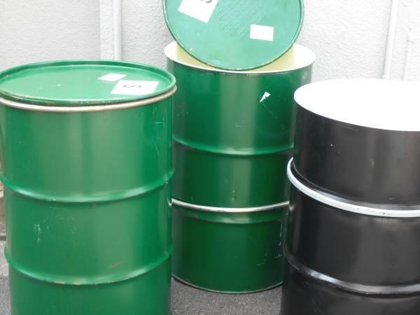 複数購入可！保管用 蓋付き 200L 緑色 ドラム缶 食品輸送品の為 美品！_画像1