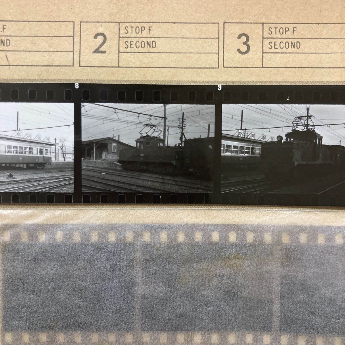 鉄道ネガ　路面電車 　古い写真フィルム28コマ　ベタ焼き写真28枚　昭和35年　_画像8