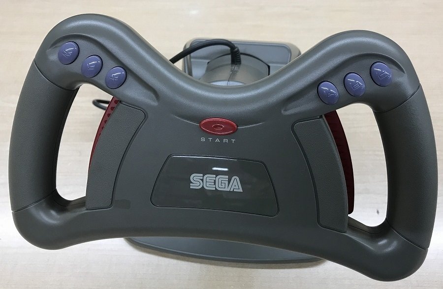 ●U◆SEGA◆セガサターン◆レーシングコントローラ　HSS-0115　動作品_画像6