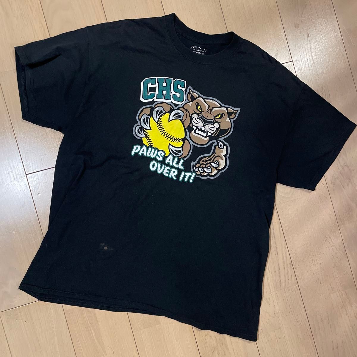 chs カレッジ系　ベースボール　動物　tシャツ ギルダン　GILDAN 生地綺麗