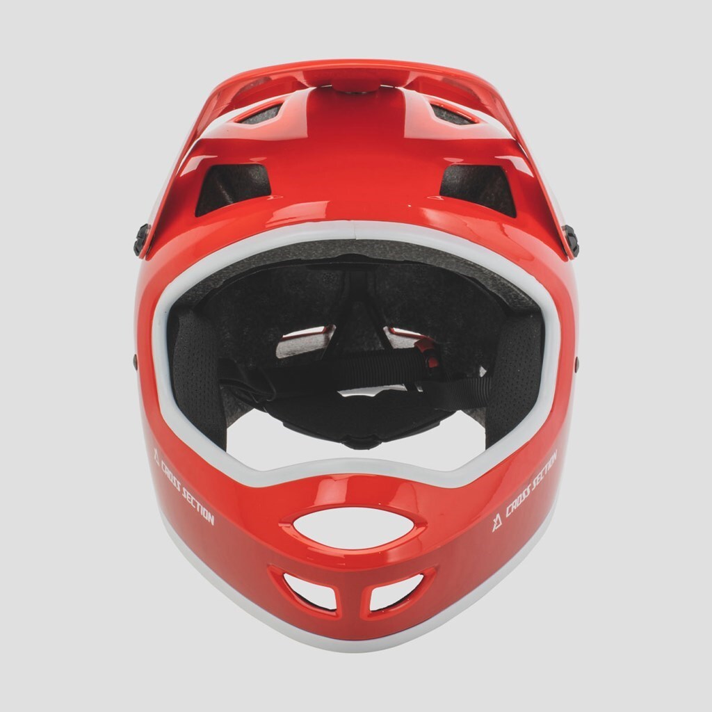 クロスセクション XS16-5010 キディー フルフェイスヘルメット レッド ワンサイズ バイク 子供 頭 防具 転倒 保護_画像3
