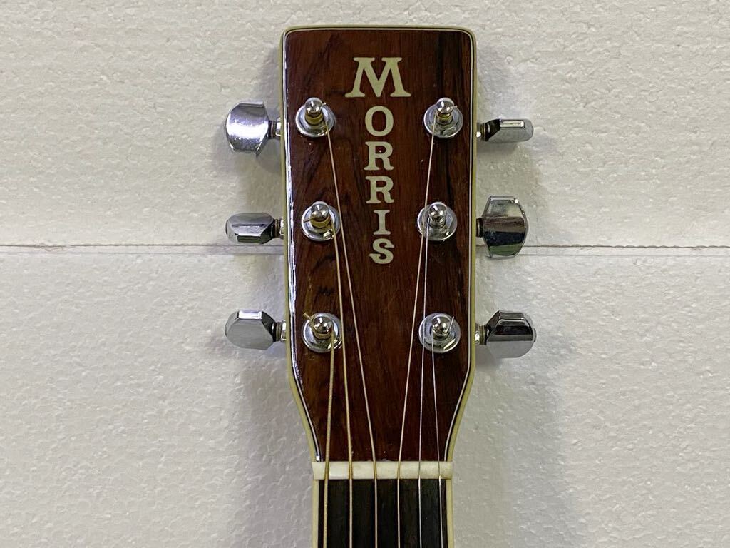 サ6405M★モーリス MORRIS W-40 3ピースバック アコースティックギター ジャパンヴィンテージ★の画像2