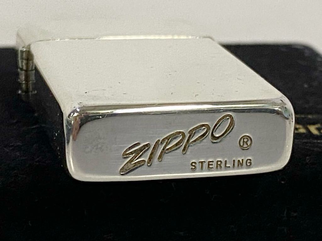 サ6594M★ZIPPO ジッポーライター スリム STERLING スターリングシルバー 1989年製★の画像9