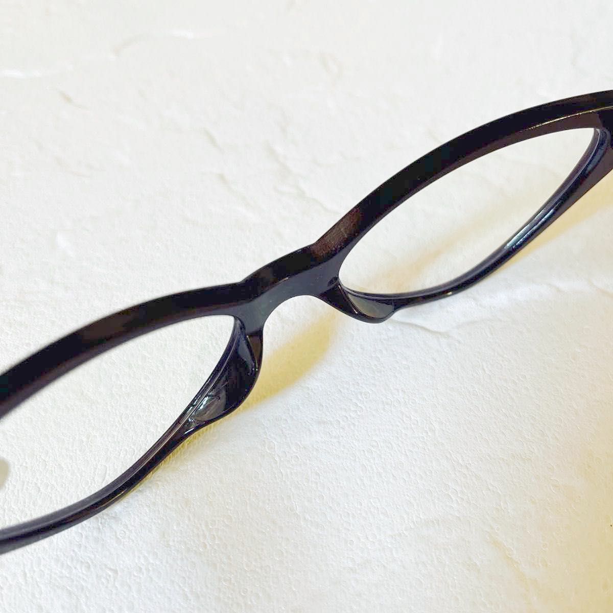 【新品・未使用】老眼鏡　＋1.0 ブルーライトカット　キャッツアイ　ブラック