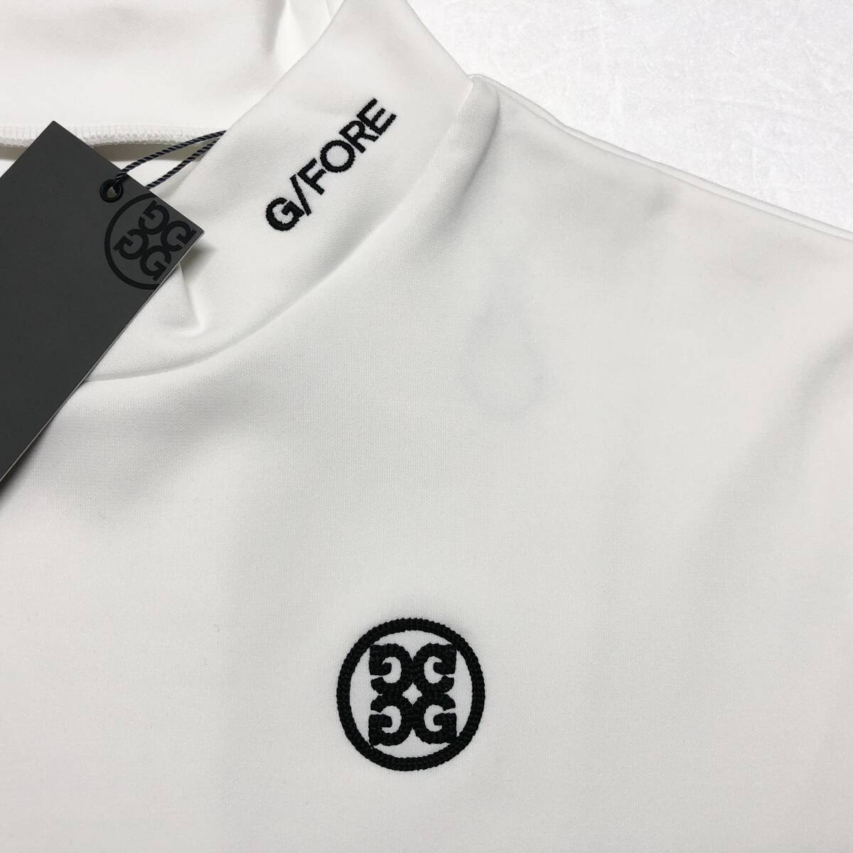 ○★新品未使用　G/FORE (ジーフォア)　モックネック長袖Tシャツ　サイズ3　ホワイト★○_画像4