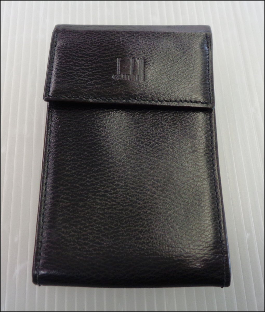 Bana8◆dunhill/ダンヒル レザー カードケース 名刺入れ 黒の画像1