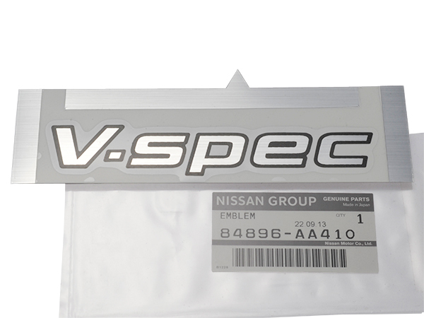 日産 純正 Vスペック V-SPEC VSPEC ステッカー エンブレム スカイライン R34 GT-R BNR34 GT-R 84896-AA410 の画像2