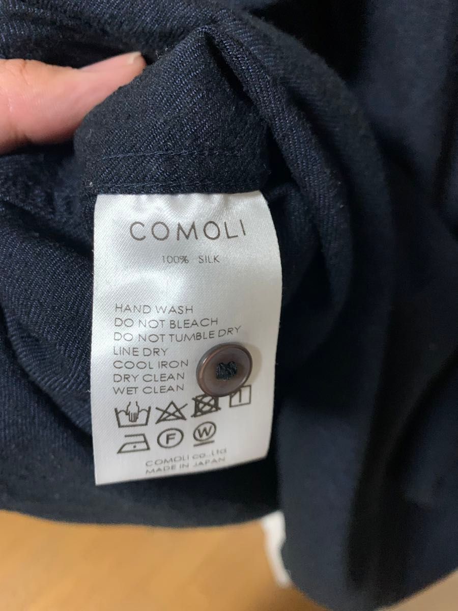 COMOLI コモリ 20AW シルクネル プルオーバーシャツ