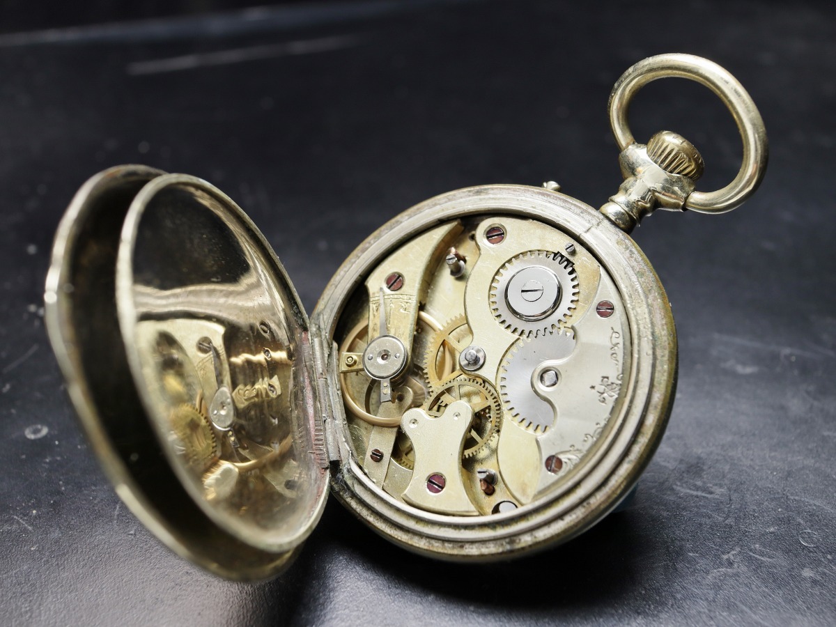 フランス製 100年以上昔の時計 Japy Freres 手巻き懐中時計 1900年前後の画像2