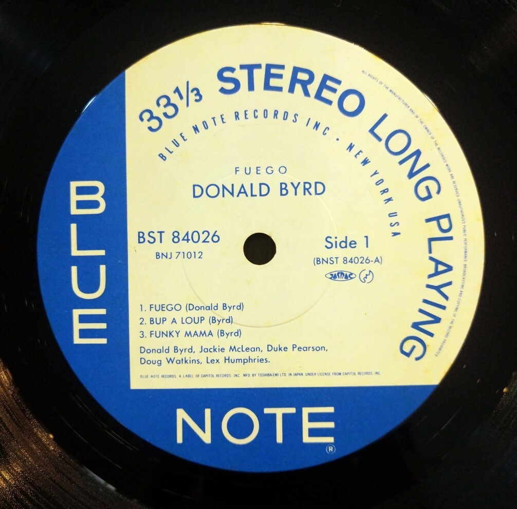 ドナルド・バード / フュエゴ★Donald Byrd/Fuego★Blue Note 日本盤 中古アナログレコードの画像4