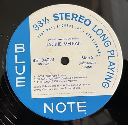 Jackie McLean/Swing Swang Swingin'★ジャッキー・マクリーン Blue Note BN4024 東芝 日本盤 中古アナログレコード_画像5