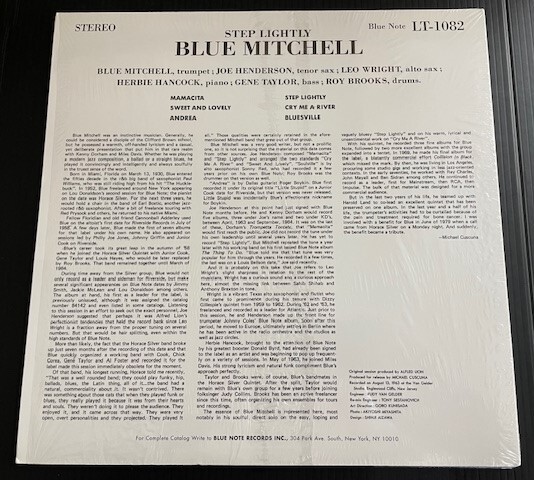 Blue Mitchell/Step Lightly★ブルー・ミッチェル Blue Note LT-1082 US盤再発 中古アナログレコードの画像2
