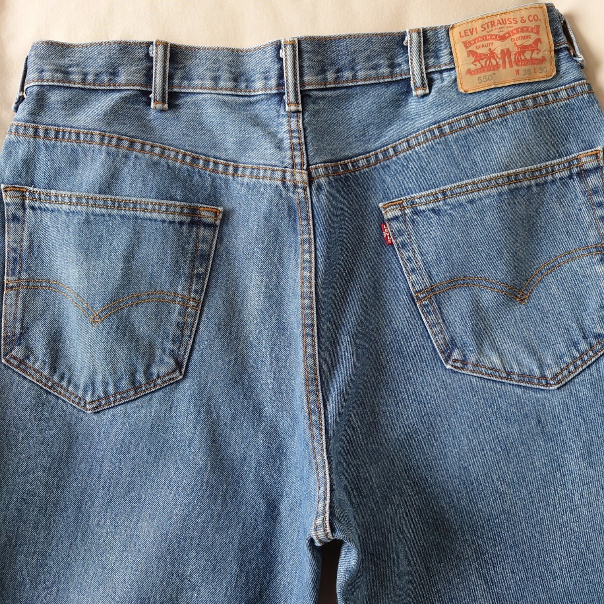 2013年製造 Levi's 550ワイドジーンズ/デニム 古着/W38L30【YLV2183】_画像9