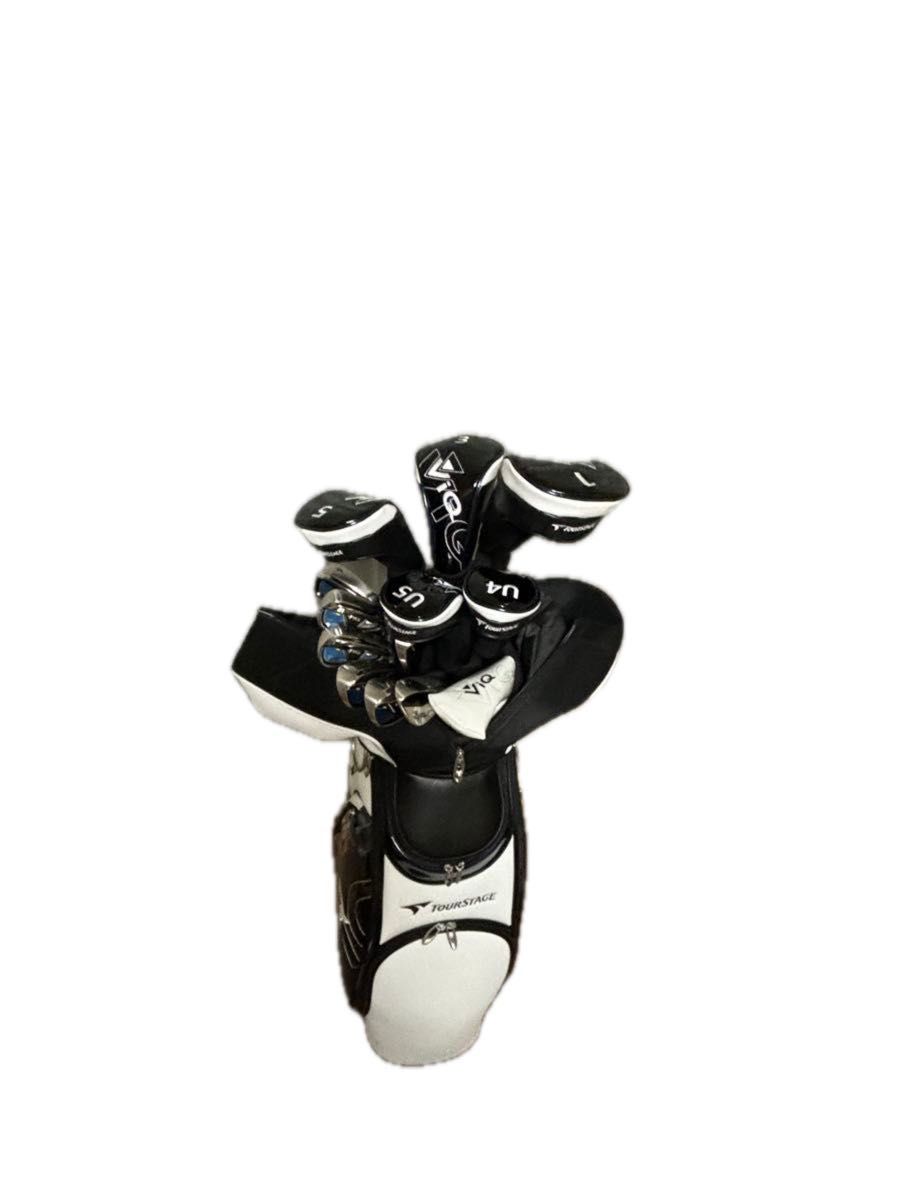 最終価格！GW最終！初心者〜シニアまで対応【極上品】大人気モデル ツアーステージ ViQ  ゴルフセット13本  FLEX R