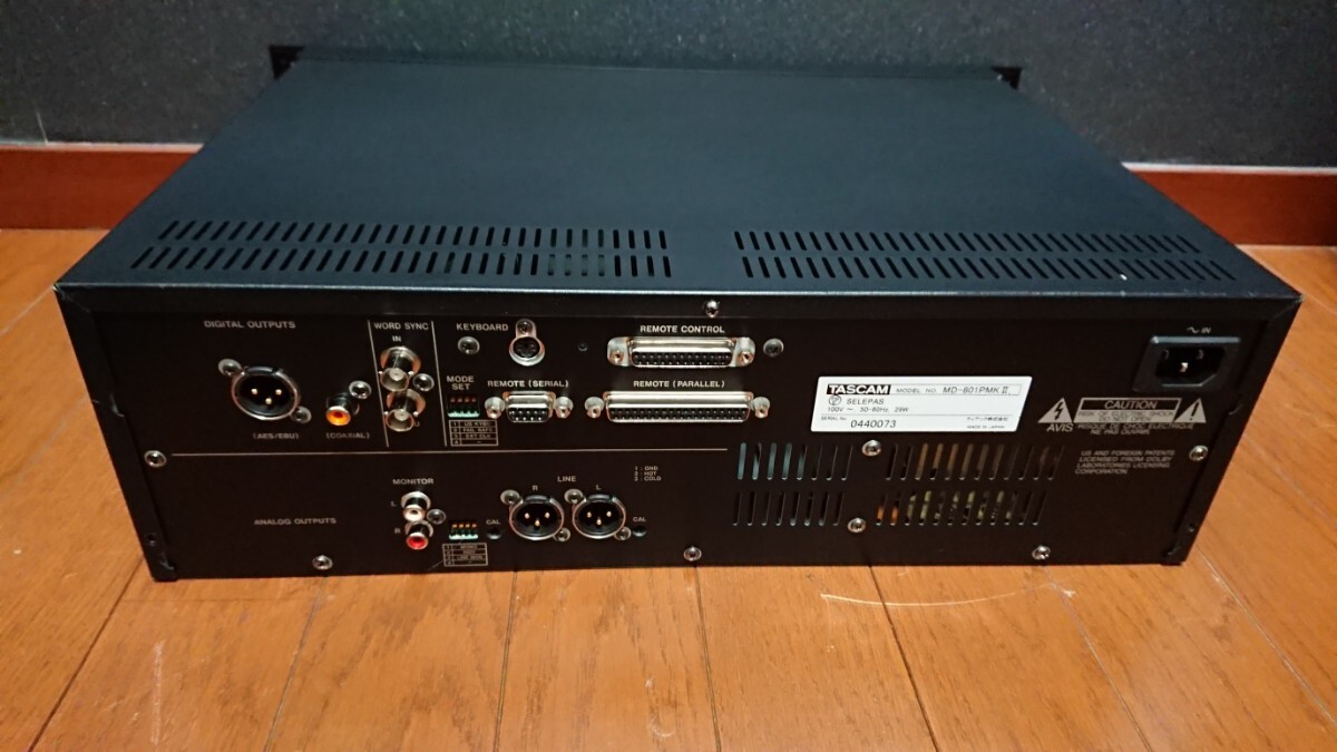 TASCAM MD-801P MKII 業務用 MDプレイヤー 動作品|Yahoo!フリマ TASCAM MD-801P MKII 業務用 MDプレイヤー 動作品|Yahoo!フリマ