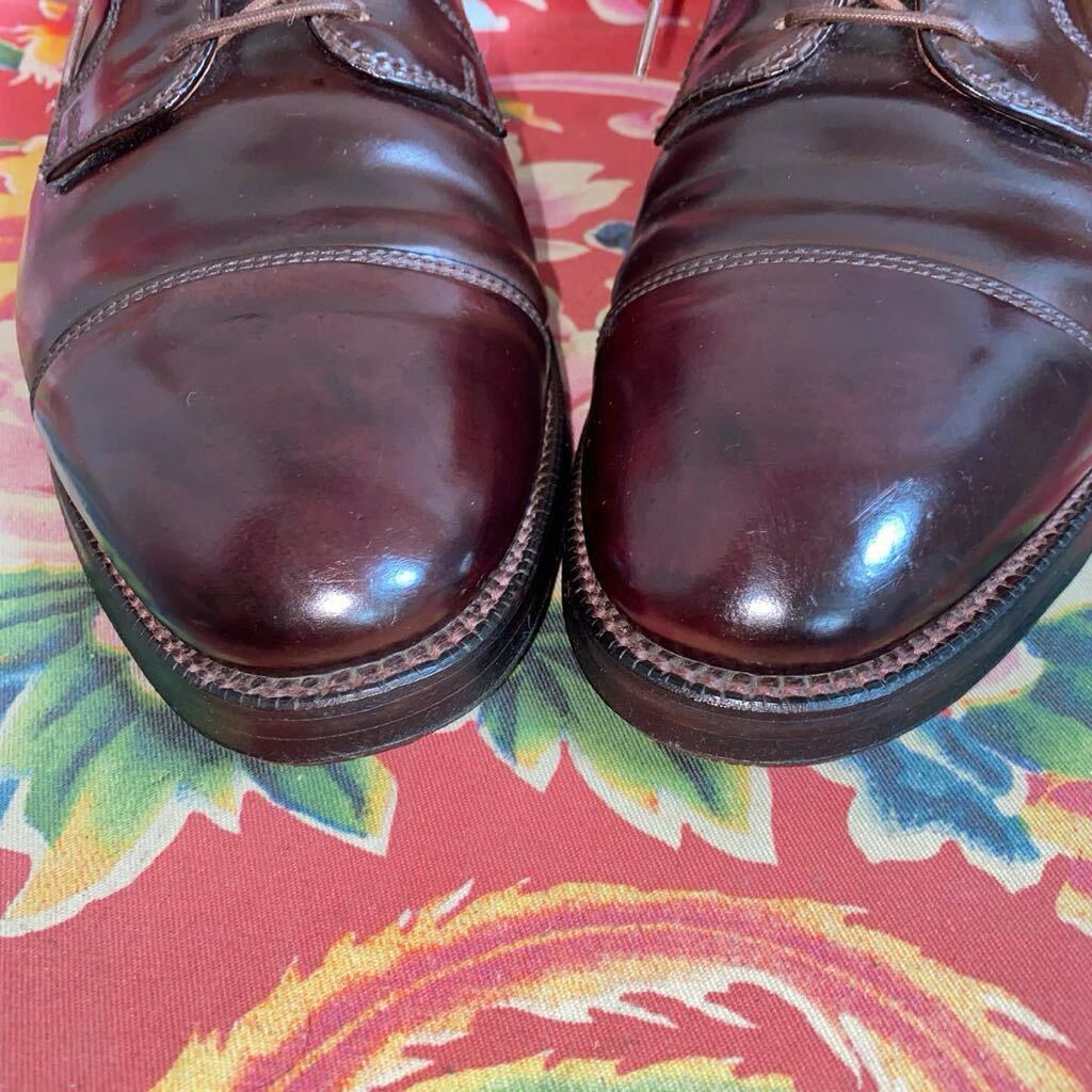 BROOKS BROTHERS ALDEN 06608 コードバン ストレートチップ size9D ソール交換済み_画像2