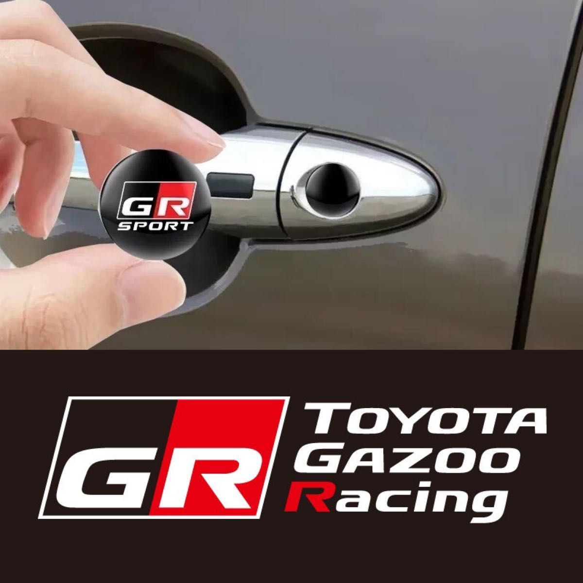 GR SPORT トヨタ GAZOO シートベルト エクステンダー バックル ミラー仕上 ワンプッシュボタン ブラック TRD s