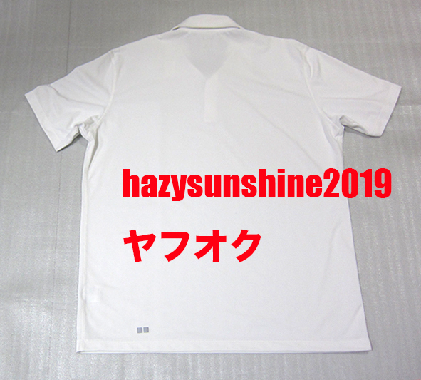 ユニクロ UNIQLO ポロシャツ POLO SHIRT 白 WHITE サイズ SIZE XL ポリエステル 100%の画像3