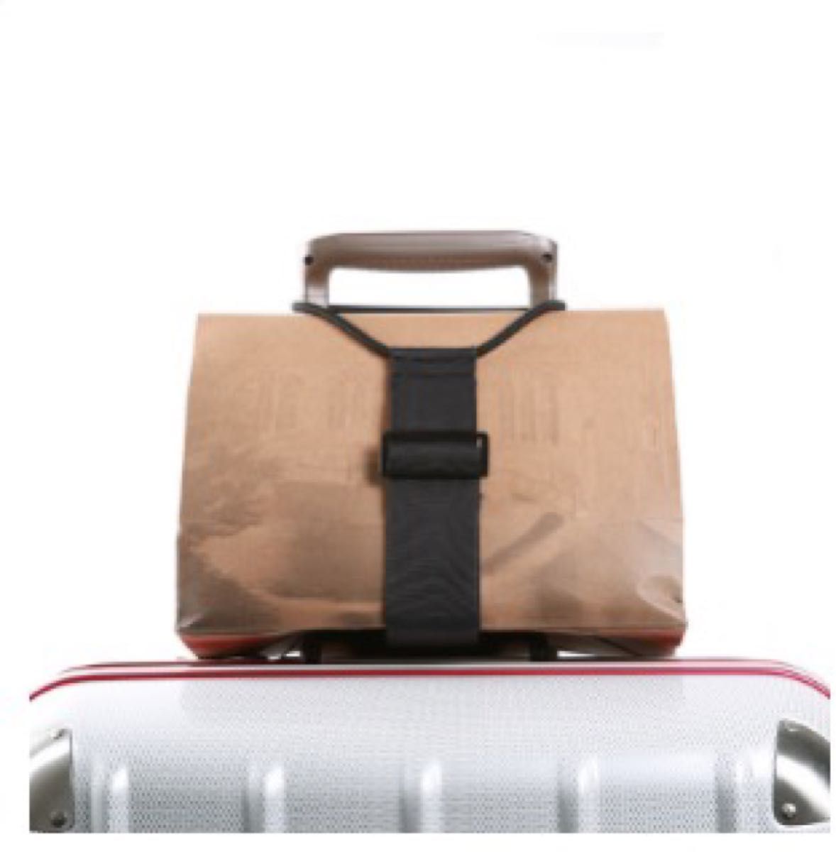 スーツケース　荷物用ベルト　固定　便利グッズ　ずり落ち防止　旅行 ブラック 固定ベルト　ゴールデンウィーク　出張