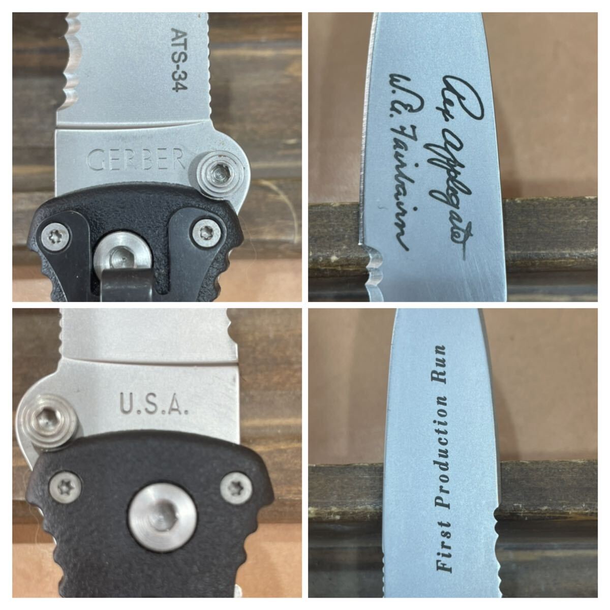 GERBER Apple Gate ATS34 初回生産ロット フォールディングナイフ 未使用品の画像2