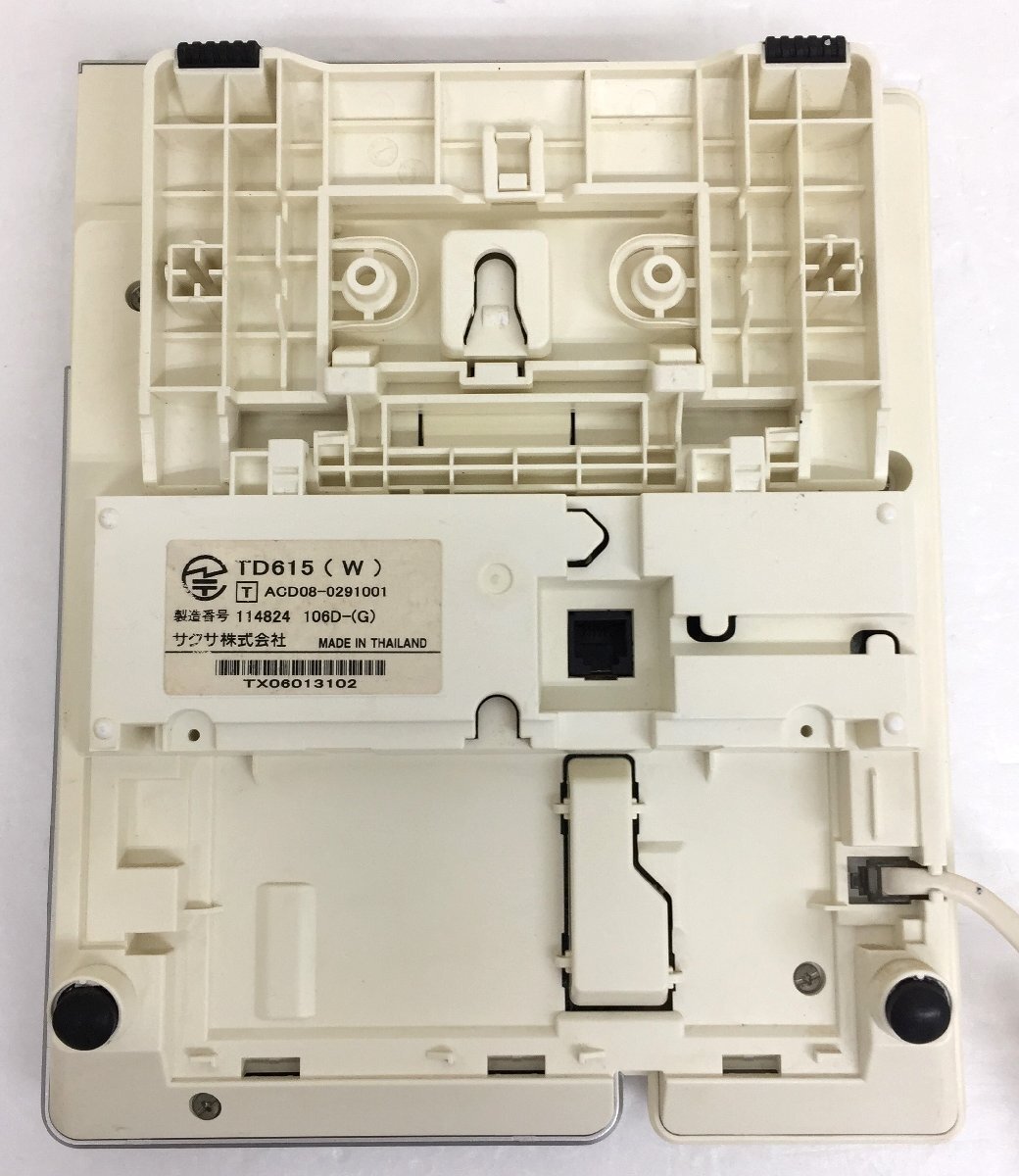 サクサ ビジネスフォン TD615(W) 18ボタン 電話機　4台セット_画像8