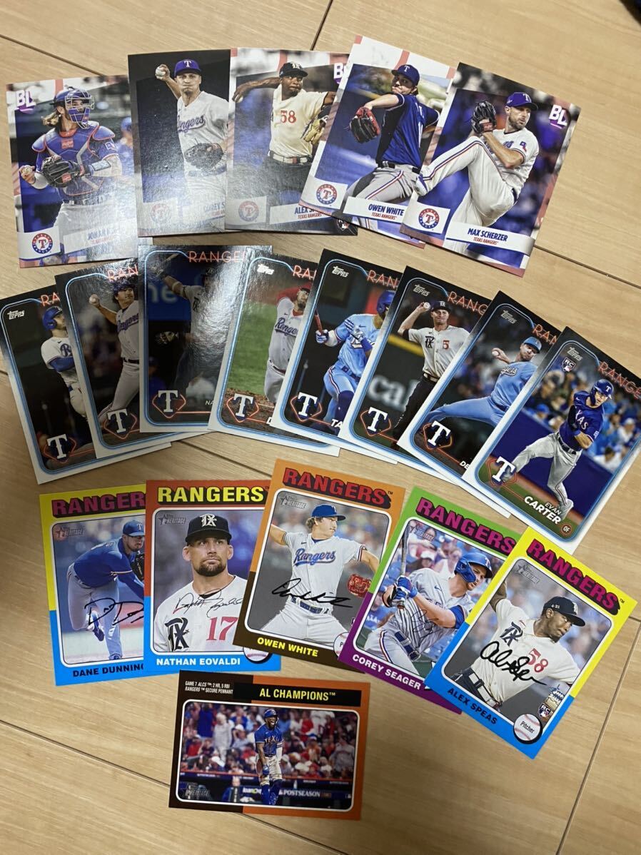 テキサス　レンジャーズ　Texas Rangers topps 2024 series1 heritage big league まとめ売り　セット_画像1