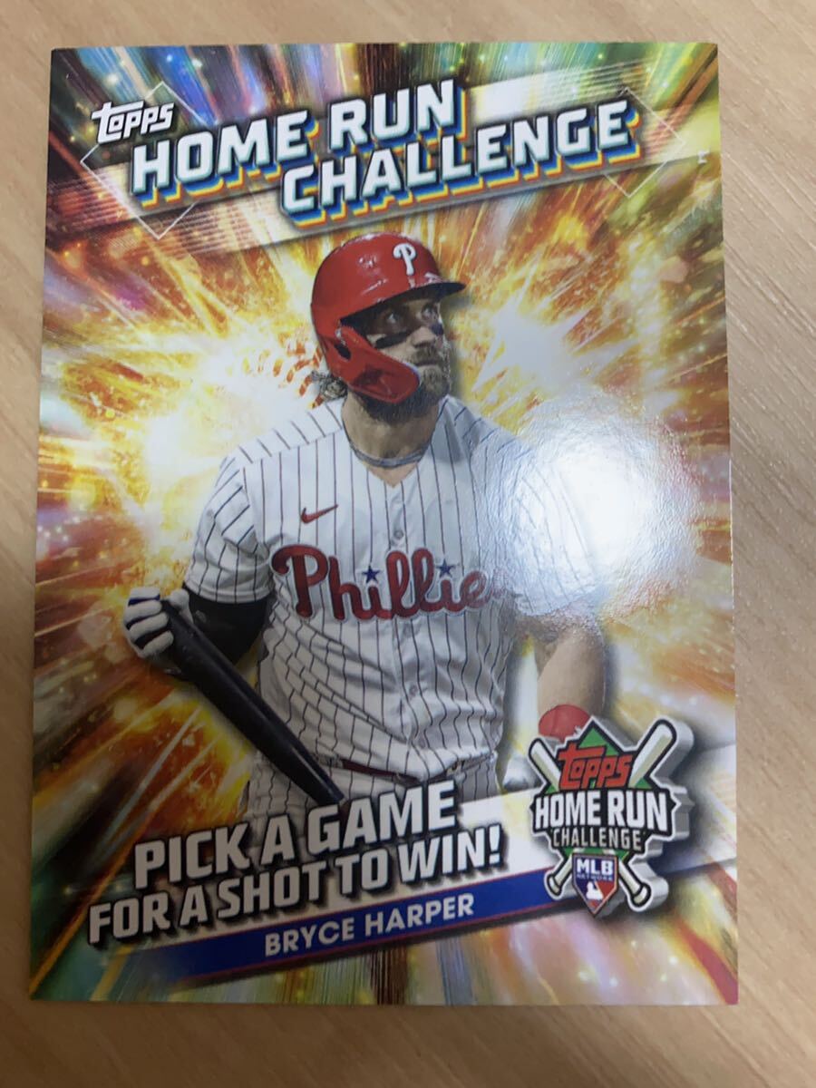 ブライス ハーパー Bryce Harper TOPPS 2024 Series 1 home run challenge ホームランチャレンジ インサート の画像1