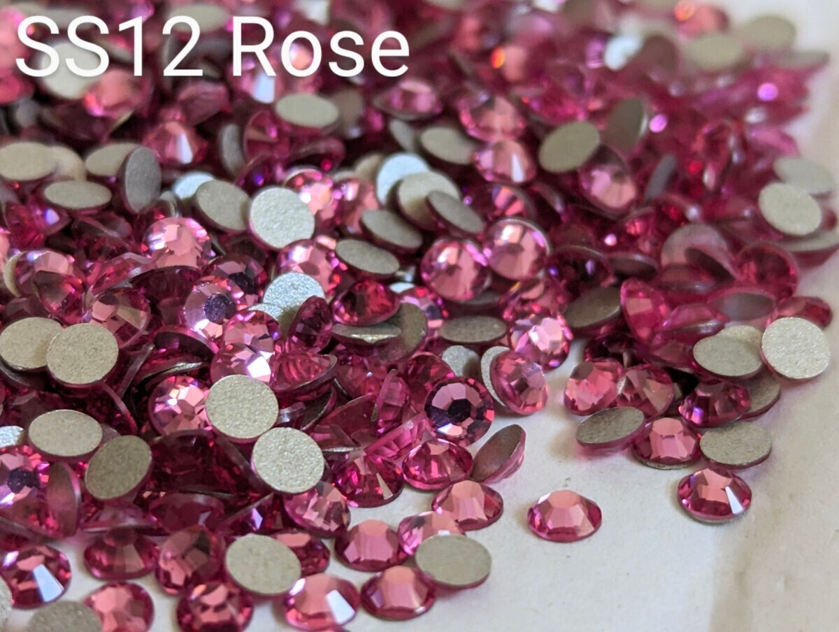 [A0574]Swarovski #2028|SS12 rose Swarovski hand made handicrafts material accessory Nailparts deco resin 