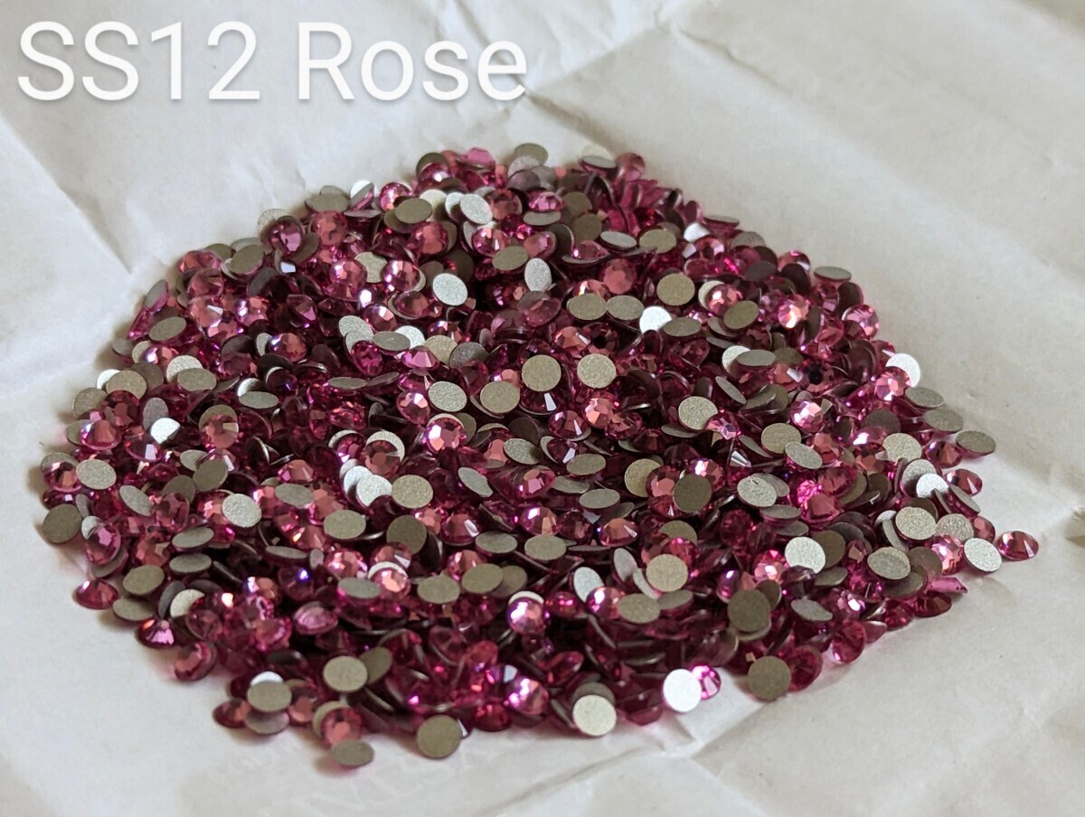 【A0574】Swarovski #2028／SS12 ローズ　スワロフスキー ハンドメイド 手芸 資材 アクセサリー ネイルパーツ デコ レジン_画像2